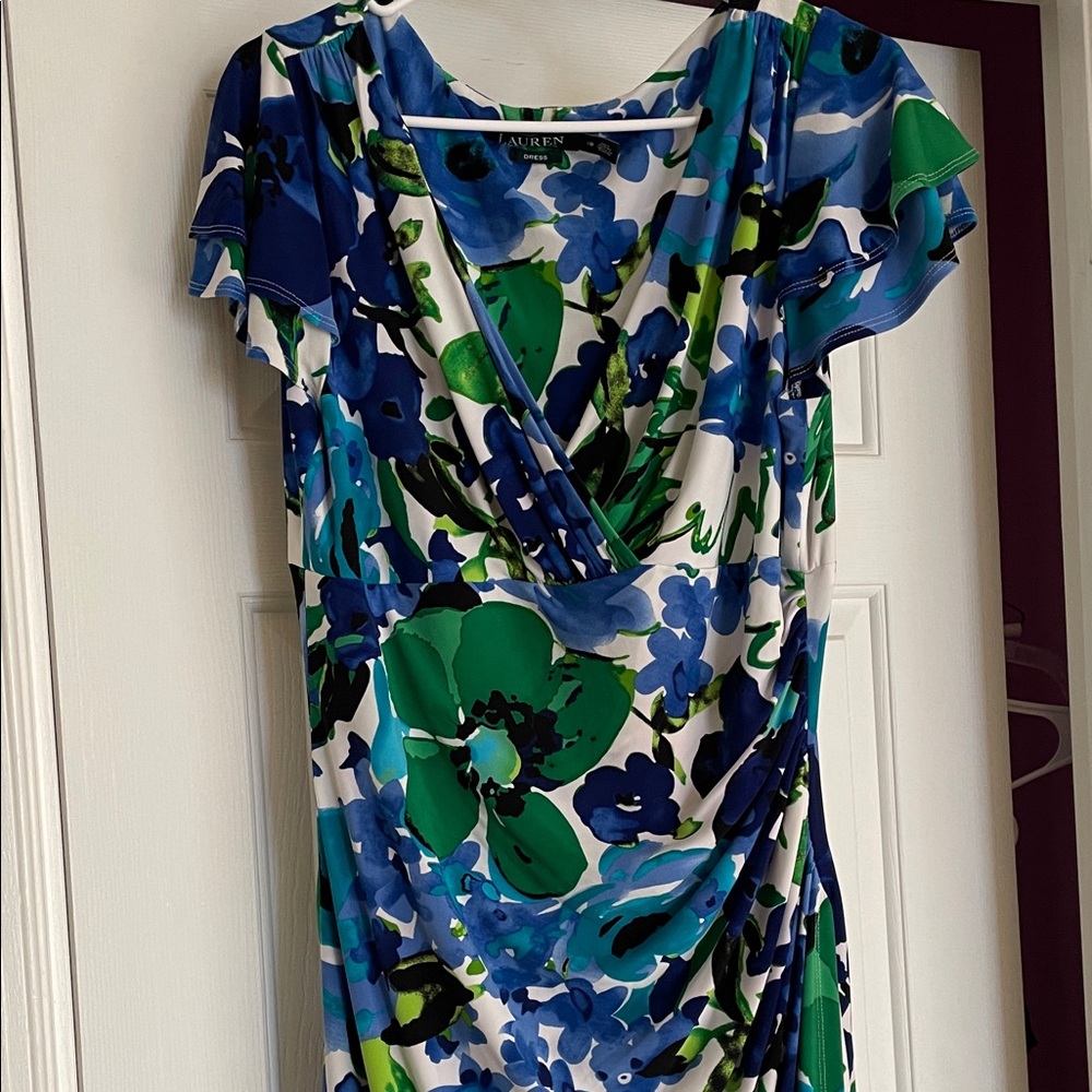 Lauren Floral Dress size 16 - Picture 3 of 7
